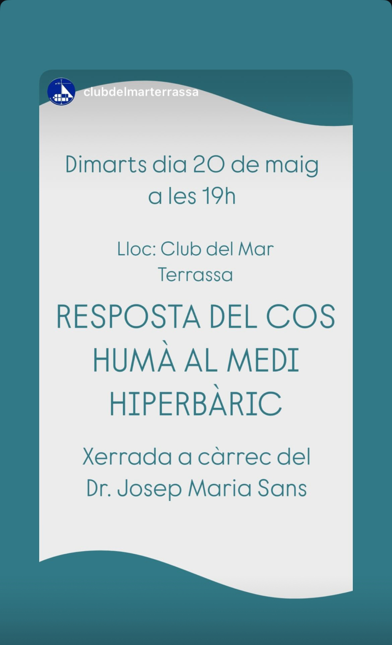 RESPOSTA DEL COS HUMÀ AL MEDI HIPERBÀRIC